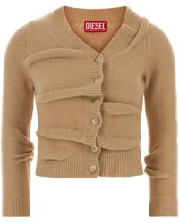 DIESEL - Stretch Wool Blend-Ava Cardigan - Lyst