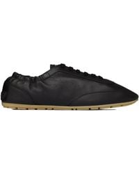 Saint Laurent - "Lewis" Leather Sneakers - Lyst