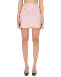 Self-Portrait - Chic Knit Mini Skirt - Lyst