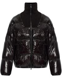 DIESEL - Ripstop Fabric Down Jacket With Ribbed Collar - Lyst