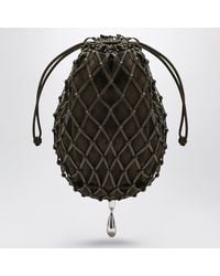 SAVETTE - Mini Macramé Pouch Leather Bag - Lyst