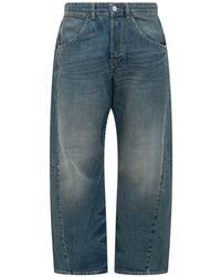 AMISH - Twist Five-Pocket Jeans With Curved Hem - Lyst