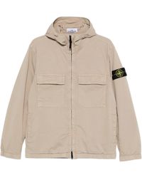 Stone Island - Reinforced Hooded Jacket With Dual Pockets - Lyst