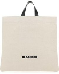Jil Sander - Sand Canvas Shopping Bag - Lyst
