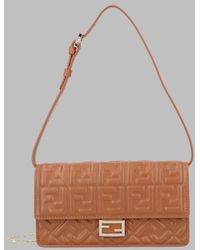 Fendi - Tube Mini Leather Shoulder Bag With Chain Strap - Lyst