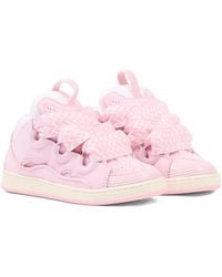 Lanvin - Stylish Front Lace-Up Sneakers For Girls - Lyst