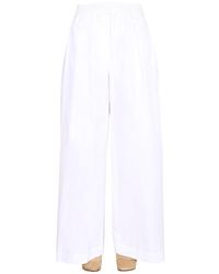 Aspesi - Relaxed Fit Wide-Leg Trousers - Lyst