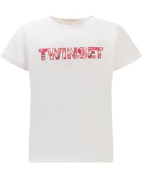 Twinset - Stylish Logo T-Shirt - Lyst