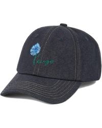 KENZO - 6-Panel Adjustable Cap With Embroidered Design - Lyst