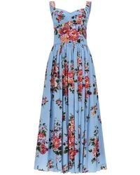 Dolce & Gabbana - Flower Bouquet-Print Dress - Lyst