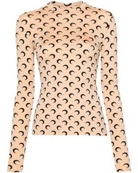 Marine Serre - Recycled Polyamide Moon Print Top - Lyst