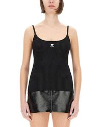 Courreges - "Reedition" Knit Tank Top - Lyst