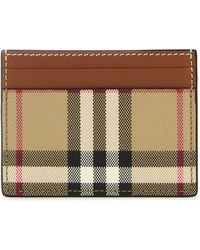 Burberry - Printed Canvas Cardholder - Lyst