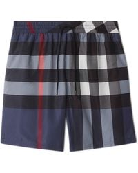 Burberry - Relaxed Fit Drawstring Waist Tech Shorts With Mesh Lining, Slip Pockets & Back Zip Pocket - Lyst