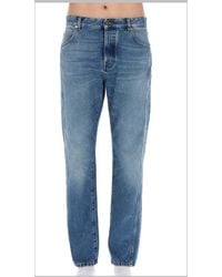 Balmain - Jeans Straight Denim Cotton - Lyst