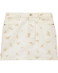 MSGM - Floral Skirt - Lyst