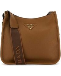 Prada - Caramel Leather Shoulder Bag - Lyst