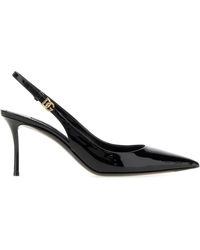 Dolce & Gabbana - Leather Pumps With 7.5 Cm Heel - Lyst