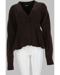 ROTATE BIRGER CHRISTENSEN - Button-Front V-Neck Cardigan Sweater - Lyst
