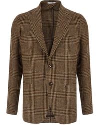 Tagliatore - Montecarlo Checked Single-Breasted Blazer - Lyst