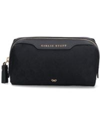 Anya Hindmarch - Logo Zip Cosmetic Pouch With Tassel - Lyst