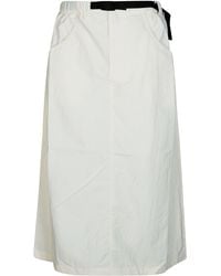 The North Face - Mini Belted Twill Skirt - Lyst