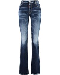 DSquared² - Twiggy Flared Jeans Cotton - Lyst