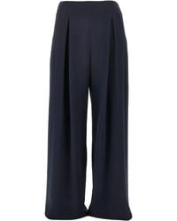 Max Mara Pure - Silk Palude Pants With Front Pleats And Pockets - Lyst