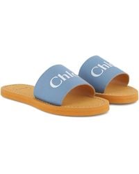Chloé - Girls' Mini Logo Sandals With Rubber Sole - Lyst