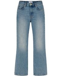Ganni - Flared High Rise Jeans - Lyst