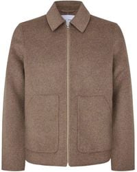 Samsøe & Samsøe - Zip Front Wool Blend Jacket - Lyst