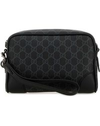 Gucci - Printed Canvas Small Gg Emblem Crossbody Bag - Lyst