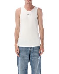DIESEL - Round Neck Slim Fit T-Shirt With Oval D Logo - Lyst