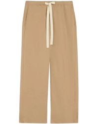 Max Mara - Straight Leg Cotton Trousers - Lyst