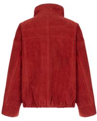 Rohe - Reinvented Suede Goat Leather Jacket For - Lyst