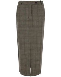 Pinko - Skirt Wool-Blend Polyester - Lyst