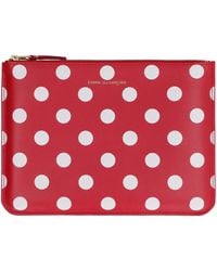 Comme des Garçons - Leather Flat Pouch Cowhide Clutch Bags - Lyst