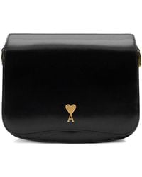 Ami Paris - Leather Crossbody Bag - Lyst