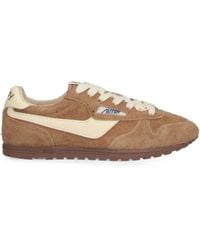 Autry - Suede & Leather Low-Top Sneakers With Mesh-Lined Sockliner - Lyst