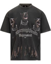Represent - Reprintesent Mini T-Shirt With Doberman Design - Lyst