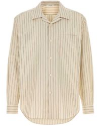The Row - Embroidered Poplin Vanja Shirt - Lyst