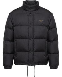 Prada - Re-Nylon Short Down Jacket - Lyst