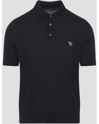 Prada - Knit Polo - Lyst