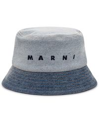 Marni - Embroidered Logo Bucket Hat - Lyst