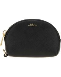 A.P.C. - Leather Monnaie Card Holder - Lyst