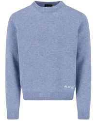 A.P.C. - A. P.C. Crewneck Knit Sweater - Lyst
