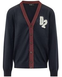 DSquared² - Wool Cardigan - Lyst