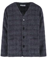 Our Legacy - Plum Check V-Neck Cardigan - Lyst