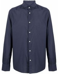 Deperlu - Cotton Slim Cut Button-Down Long Sleeve Shirt - Lyst
