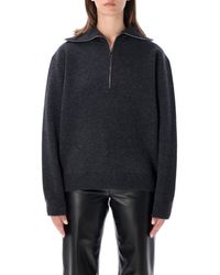 Rohe - Half-Zip Wool-Cashmere Sweater - Lyst